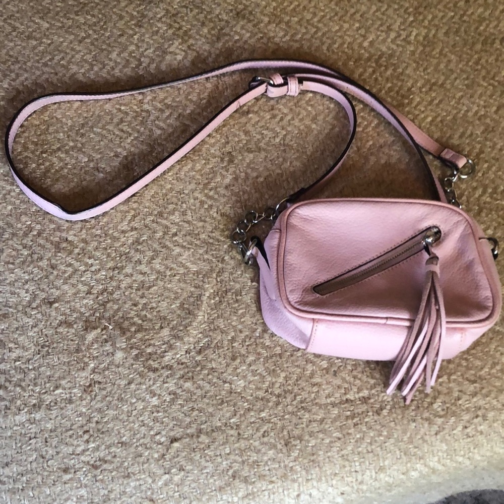 Anthropologie Sanctuary pink crossbody purse